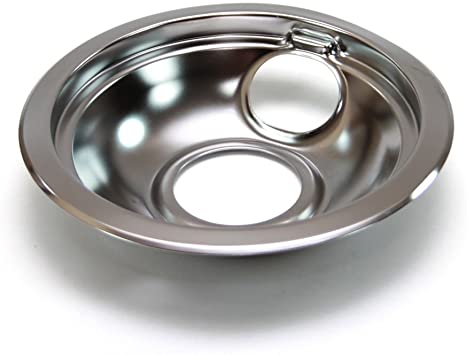 Plato cromado de 6 pulgadas para estufa Whirlpool (WPW10196406)